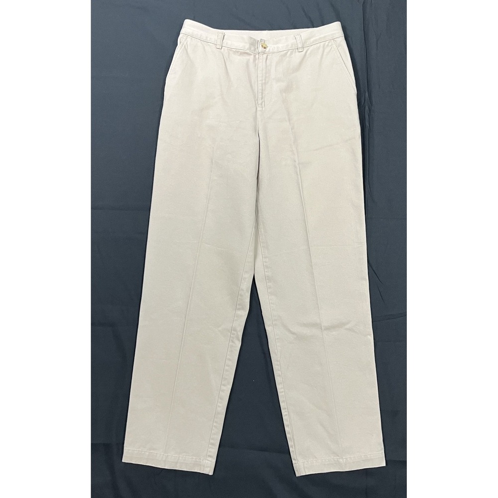 Vtg 80s LAUREN Ralph Lauren 10 Khaki Chino Pants 100% Cotton Straight Leg HK